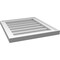 Ekena Millwork Vertical Surface Mount PVC Gable Vnt: Non-Functional, w/2"W x 1-1/2"H, Brickmould Frame, 18"W x 20"H GVPVE18X2002SN - alternate 3